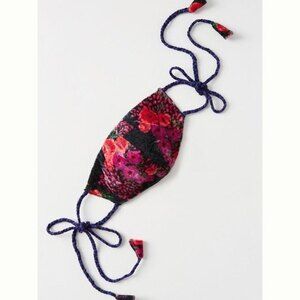 Roopa Pemmaraju Velvet Tie-Back Reusable Face Mask Anthropologie